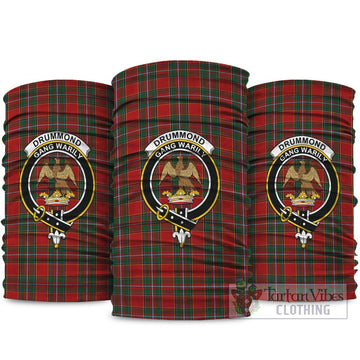 Drummond Ancient Tartan Neck Gaiters, Tartan Bandanas, Tartan Head Band with Family Crest