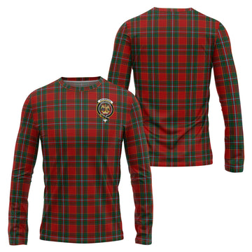 Drummond Ancient Tartan Long Sleeve T-Shirt with Family Crest