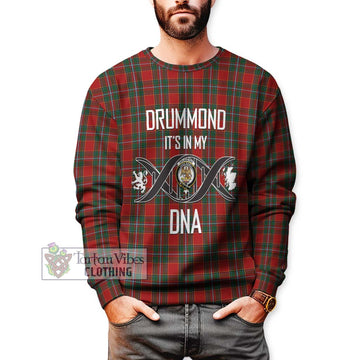 Drummond Ancient Tartan Sweatshirt with Family Crest DNA In Me Style