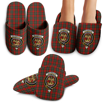 Drummond Ancient Tartan Home Slippers with Family Crest