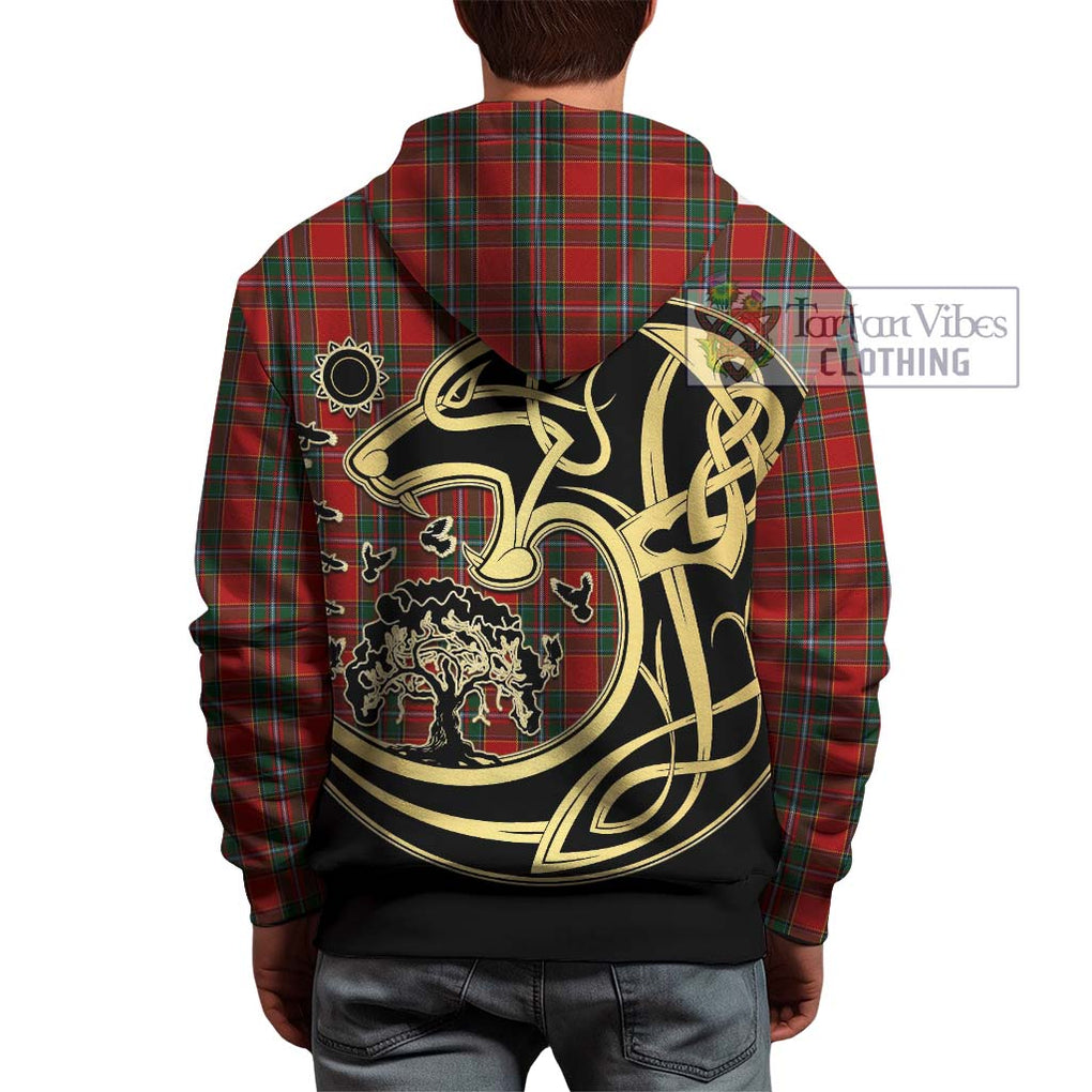 Drummond Ancient Tartan Hoodie with Family Crest Celtic Wolf Style - Tartan Vibes Clothing