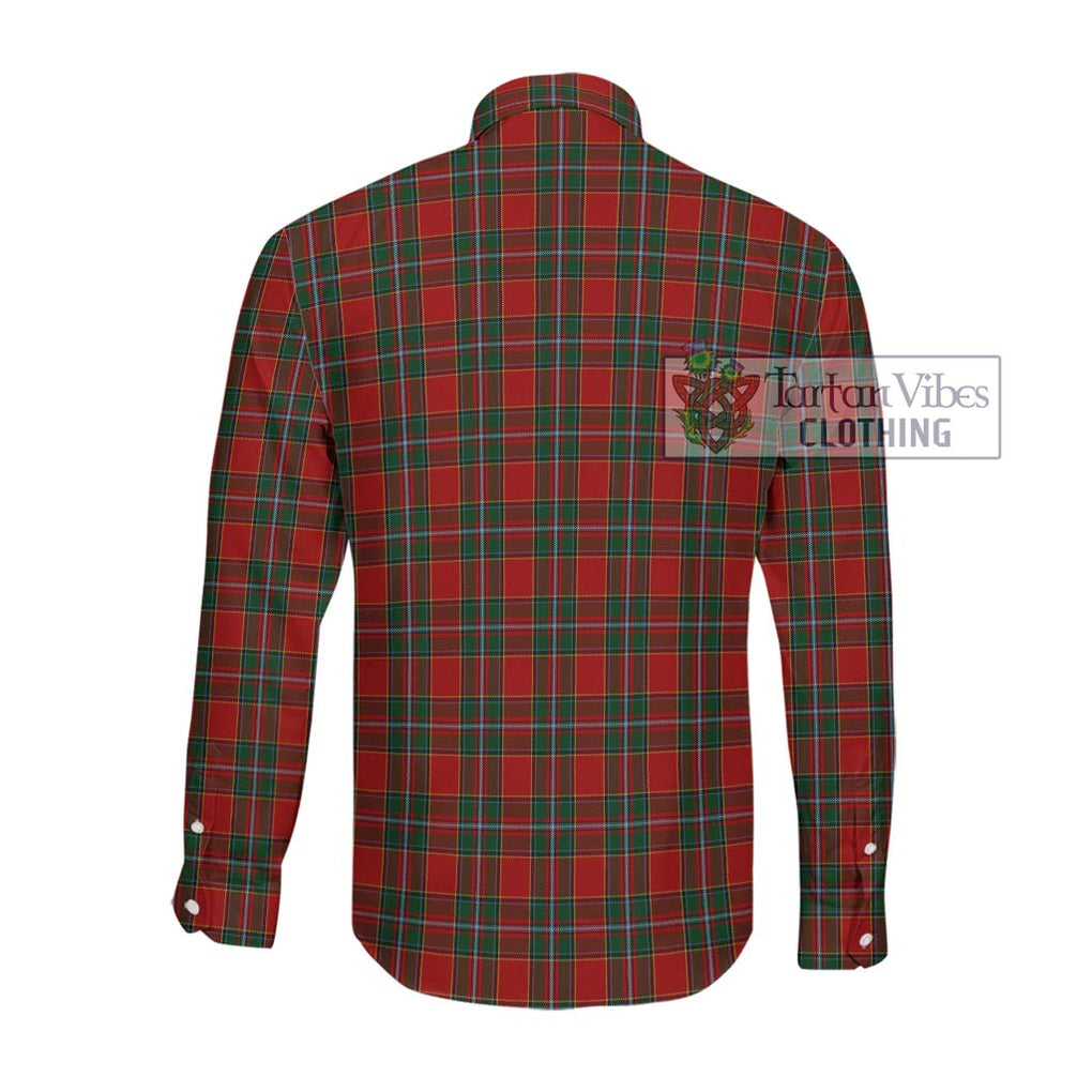 Drummond Ancient Tartan Long Sleeve Button Shirt with Family Crest DNA In Me Style - Tartanvibesclothing Shop