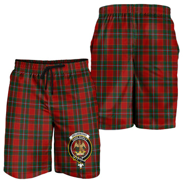 Drummond Ancient Tartan Mens Shorts with Family Crest