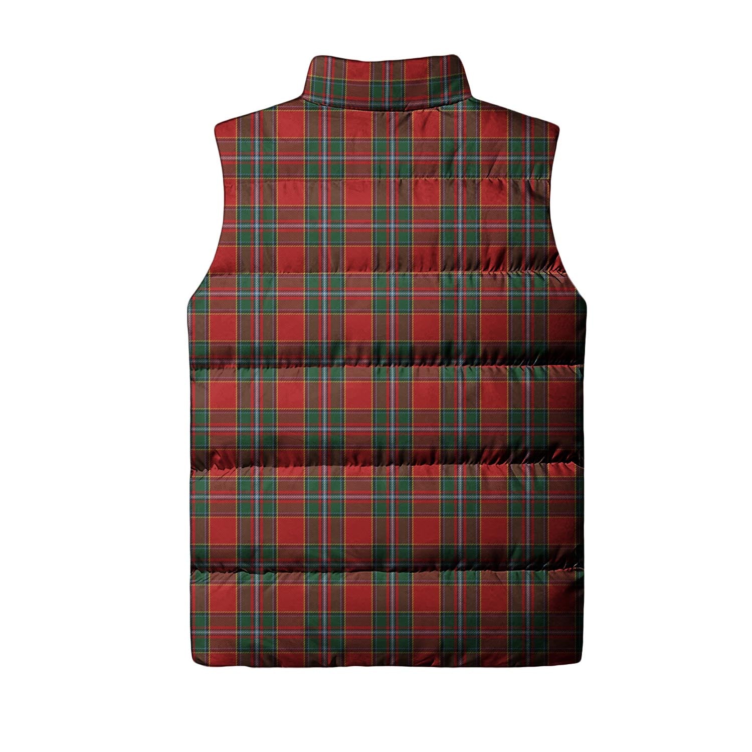 Drummond Ancient Tartan Sleeveless Puffer Jacket with Family Crest - Tartanvibesclothing