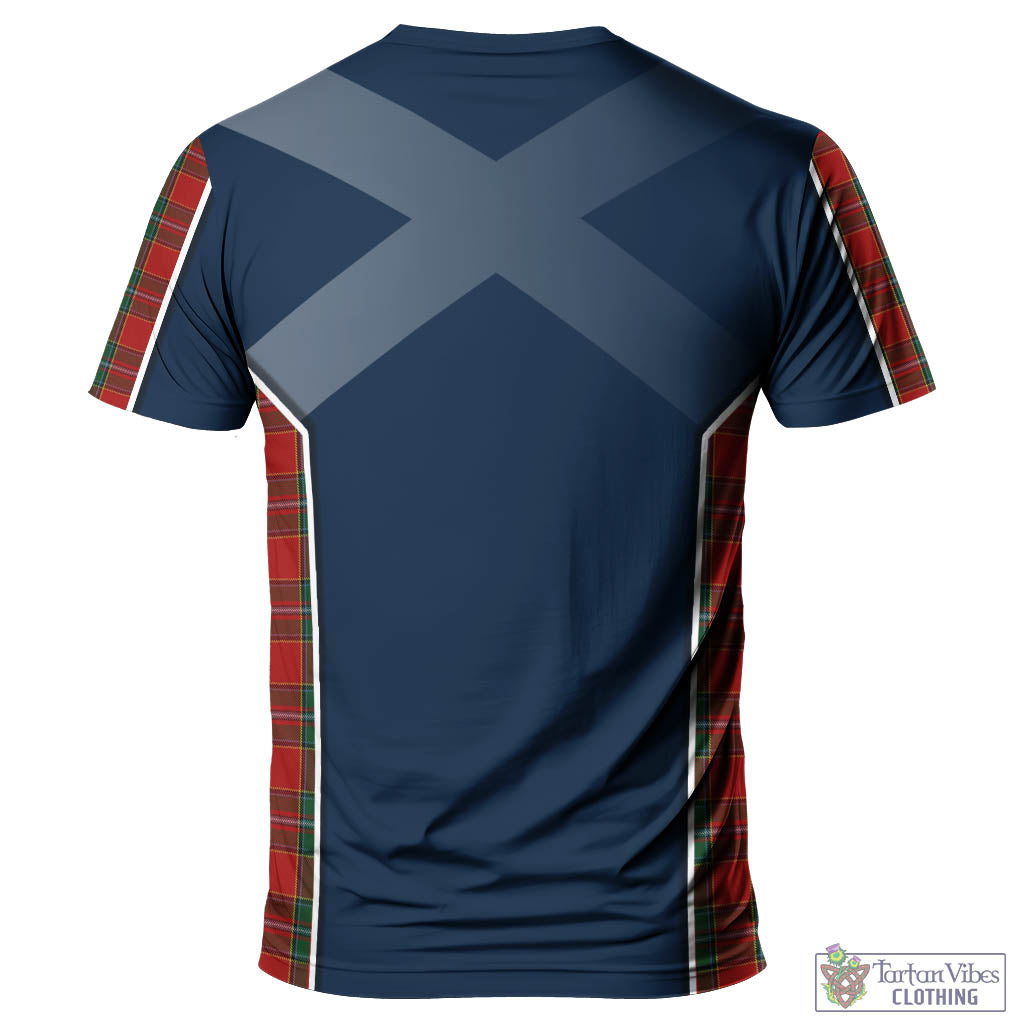 Tartan Vibes Clothing Drummond Ancient Tartan T-Shirt with Family Crest and Scottish Thistle Vibes Sport Style