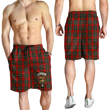 Drummond Ancient Tartan Mens Shorts with Family Crest