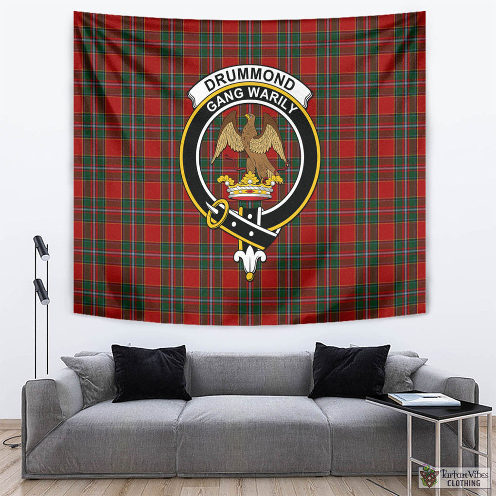 Tartan Vibes Clothing Drummond Ancient Tartan Tapestry Wall Hanging and Home Decor for Room with Family Crest