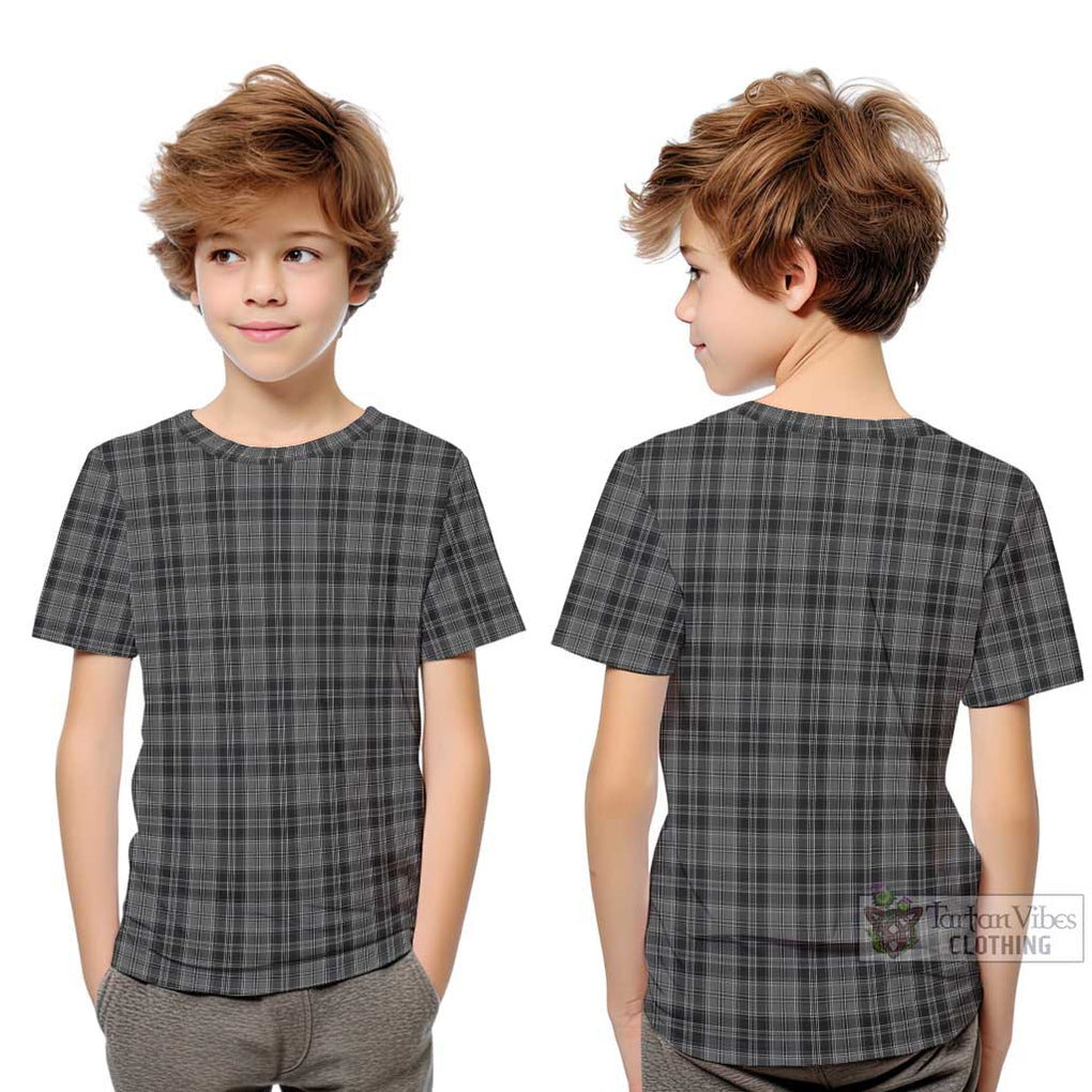 Drummond Grey Tartan Kid T-Shirt Youth XL Size14 - Tartanvibesclothing Shop