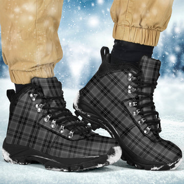 Drummond Grey Tartan Alpine Boots