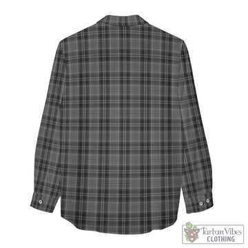 Drummond Grey Tartan Women's Casual Shirt with Family Crest