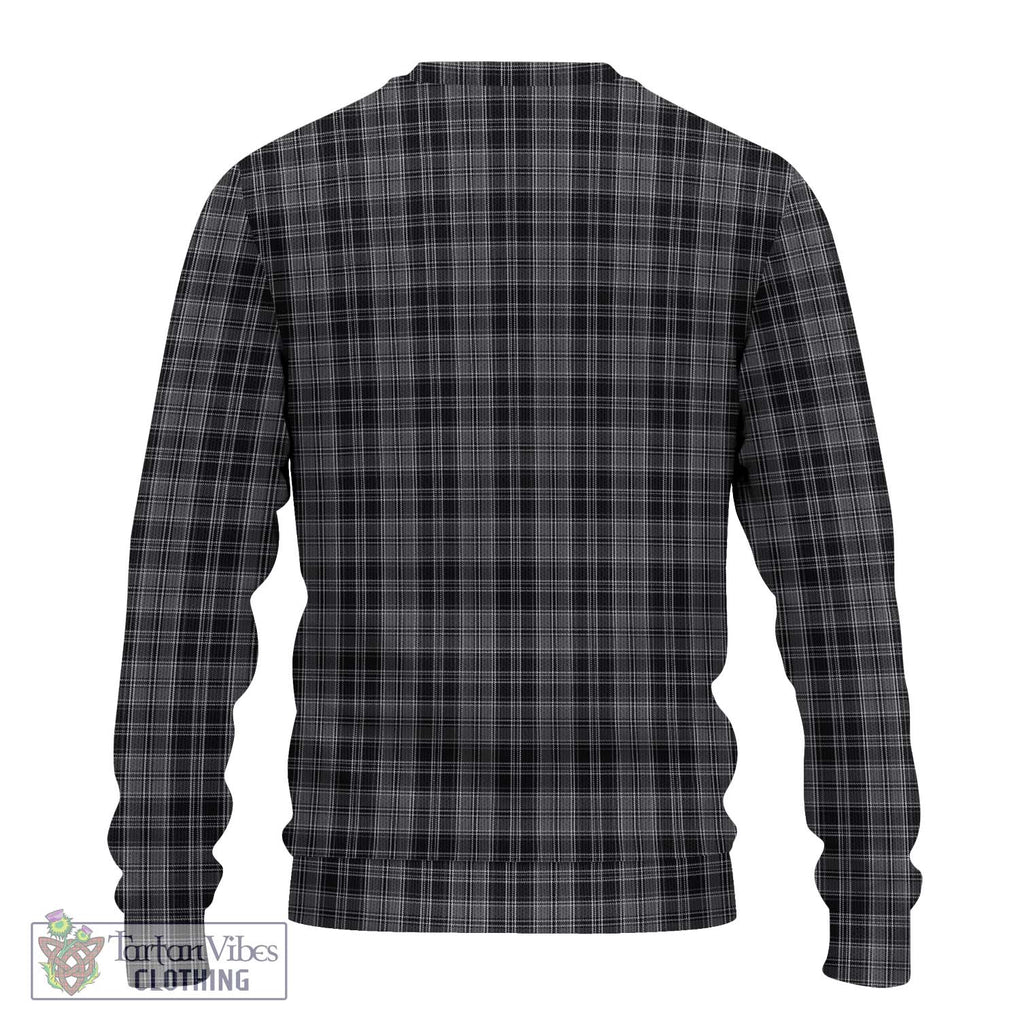 Drummond Grey Tartan Knitted Sweater with Family Crest DNA In Me Style - Tartanvibesclothing Shop