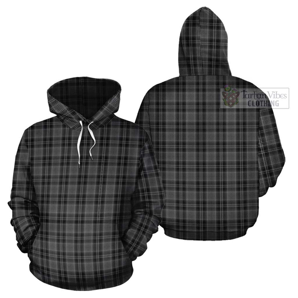 Drummond Grey Tartan Cotton Hoodie Pullover Hoodie - Tartan Vibes Clothing