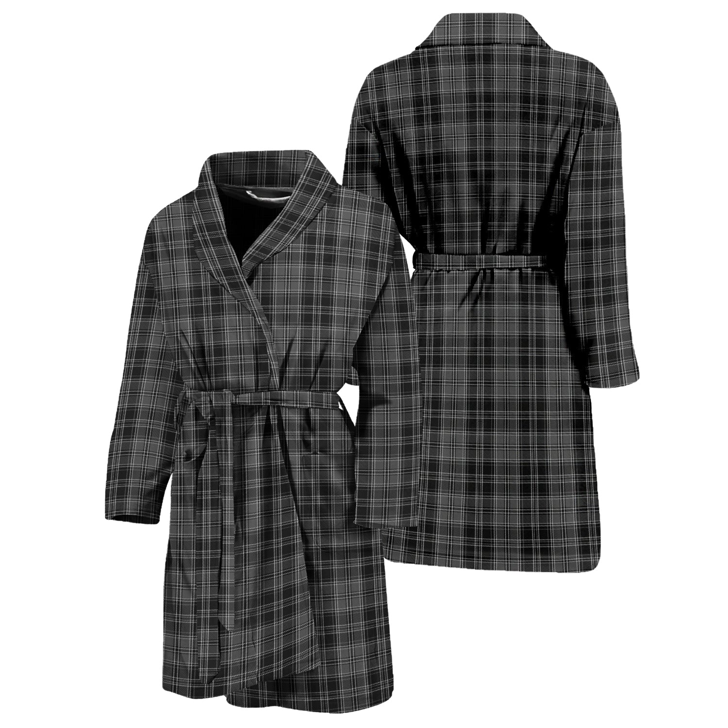 Drummond Grey Tartan Bathrobe Unisex M - Tartan Vibes Clothing