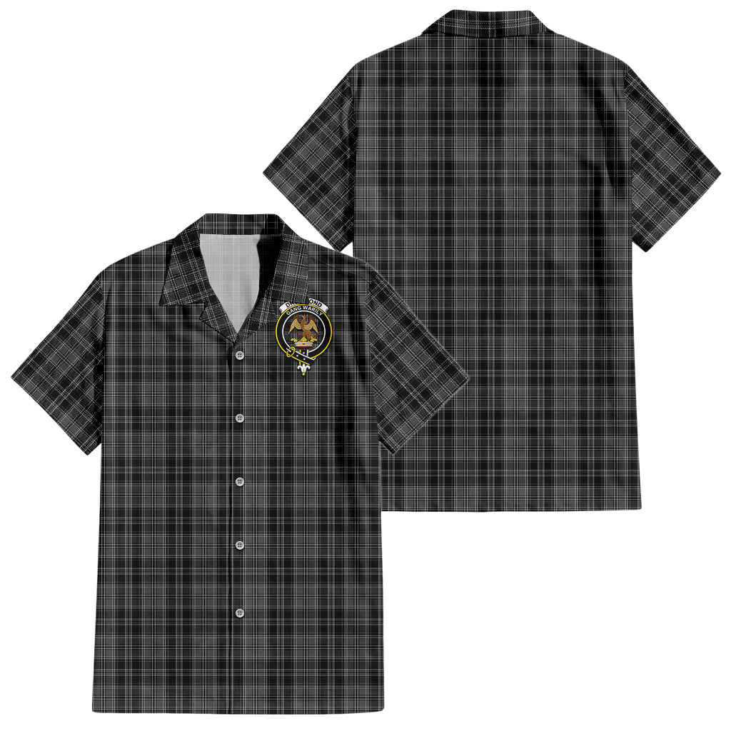 drummond-grey-tartan-short-sleeve-button-down-shirt-with-family-crest