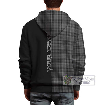 Drummond Grey Tartan Hoodie with Family Crest and Half Of Me Style