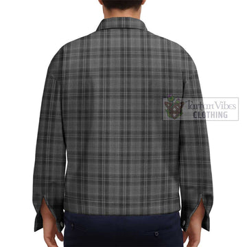 Drummond Grey Tartan Unisex Lapel Cotton Jacket