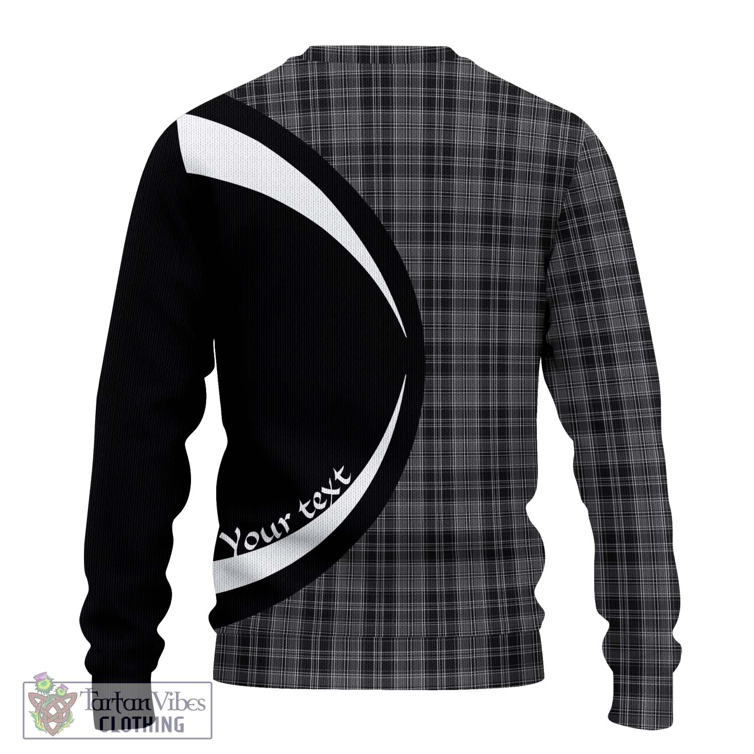 Drummond Grey Tartan Ugly Sweater with Family Crest Circle Style - Tartan Vibes Clothing