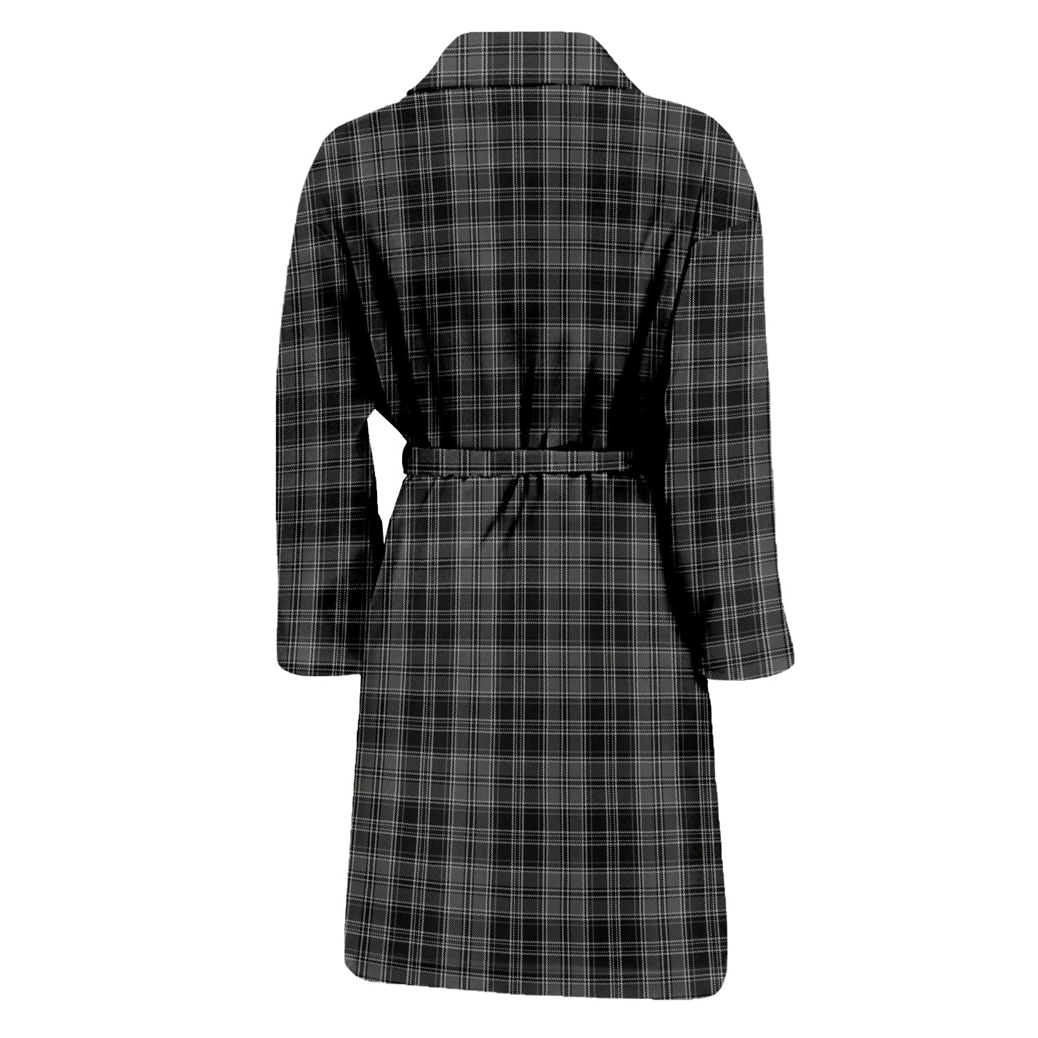 Drummond Grey Tartan Bathrobe with Family Crest - Tartan Vibes Clothing