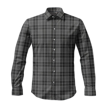 Drummond Grey Tartan Long Sleeve Button Up Shirt