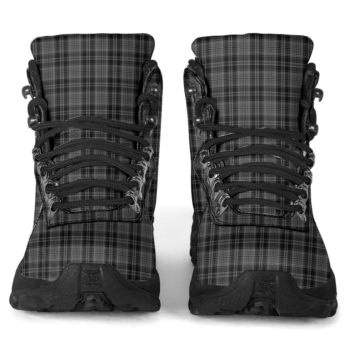 Drummond Grey Tartan Alpine Boots - Tartanvibesclothing