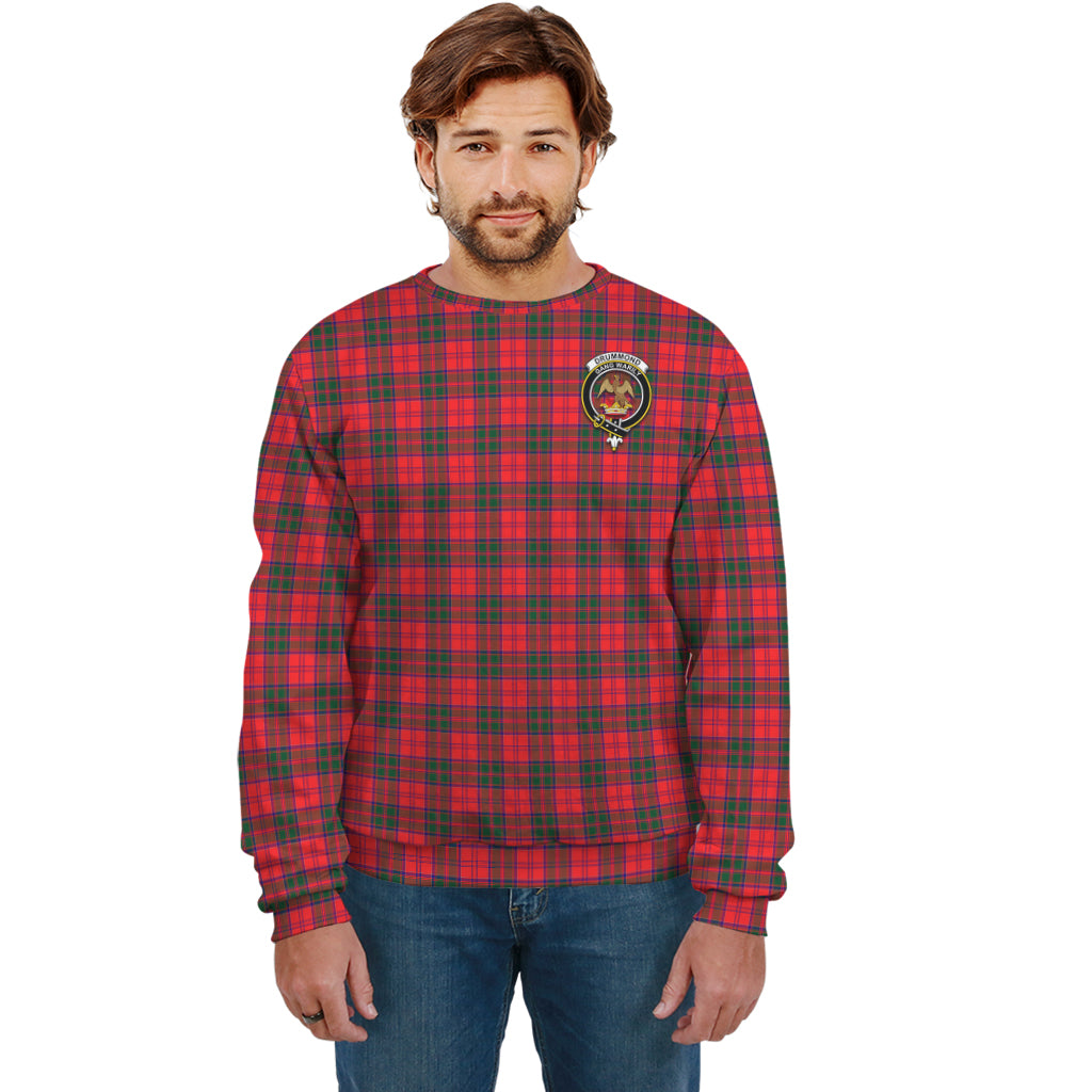 Drummond Modern Tartan Sweatshirt with Family Crest Unisex - Tartan Vibes Clothing