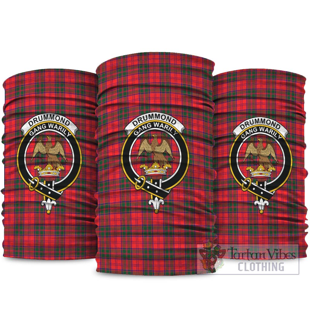 Drummond Modern Tartan Neck Gaiters, Tartan Bandanas, Tartan Head Band with Family Crest