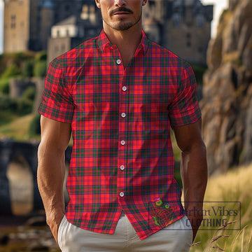 Drummond Modern Tartan Cotton Hawaiian Shirt