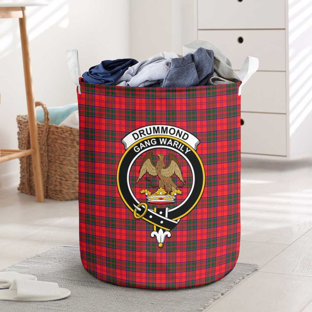 Drummond Modern Tartan Laundry Basket with Family Crest One Size - Tartanvibesclothing Shop