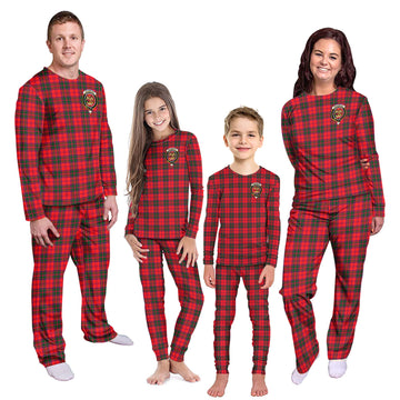 Drummond Modern Tartan Pajamas Family Set with Family Crest