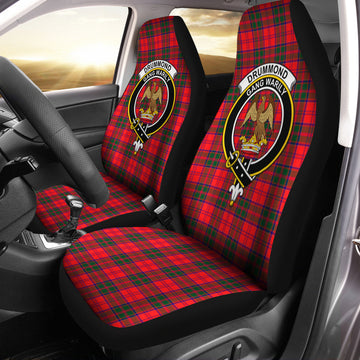 Drummond Modern Tartan Car Seat Cover with Family Crest