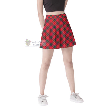 Drummond Modern Tartan Women's Plated Mini Skirt