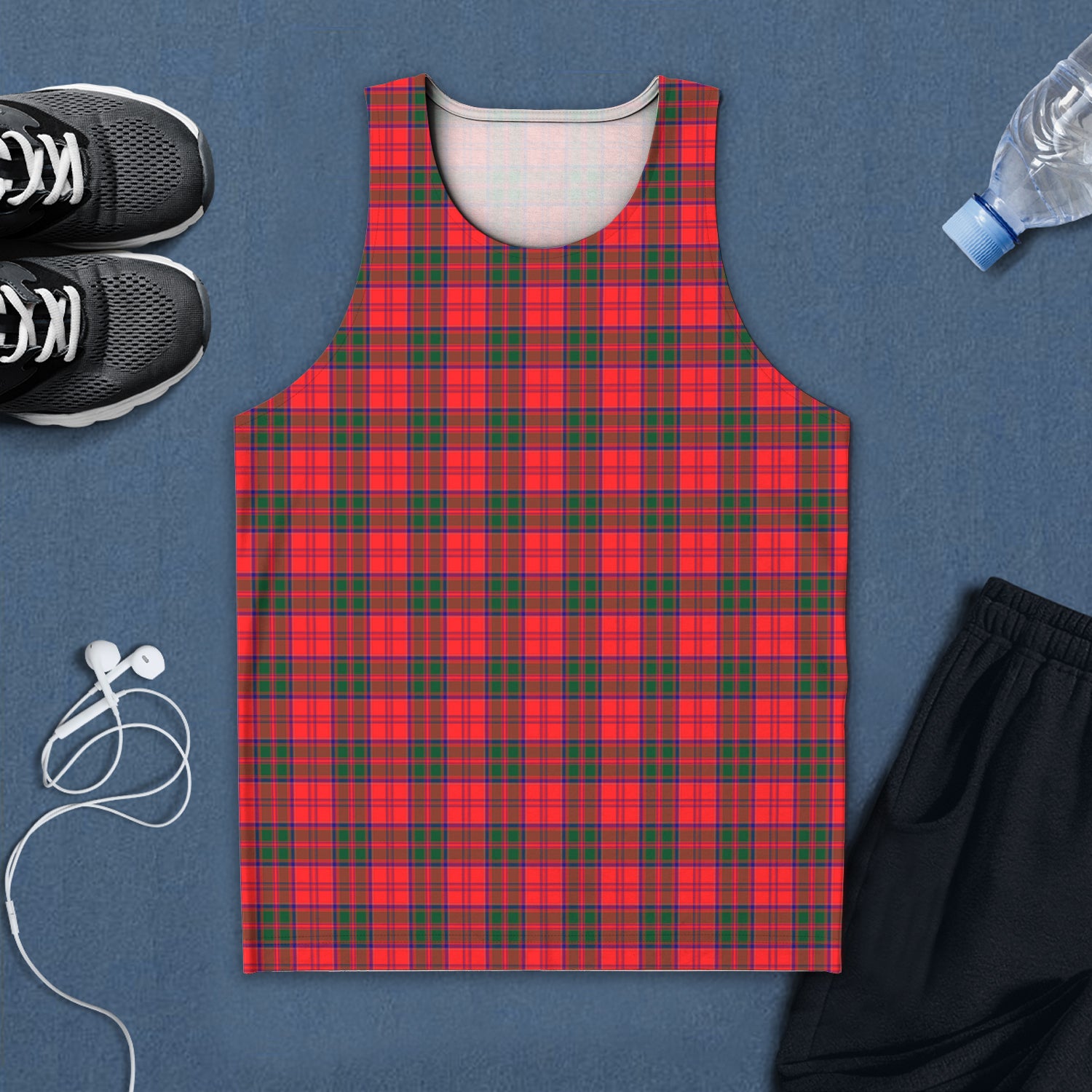 drummond-modern-tartan-mens-tank-top