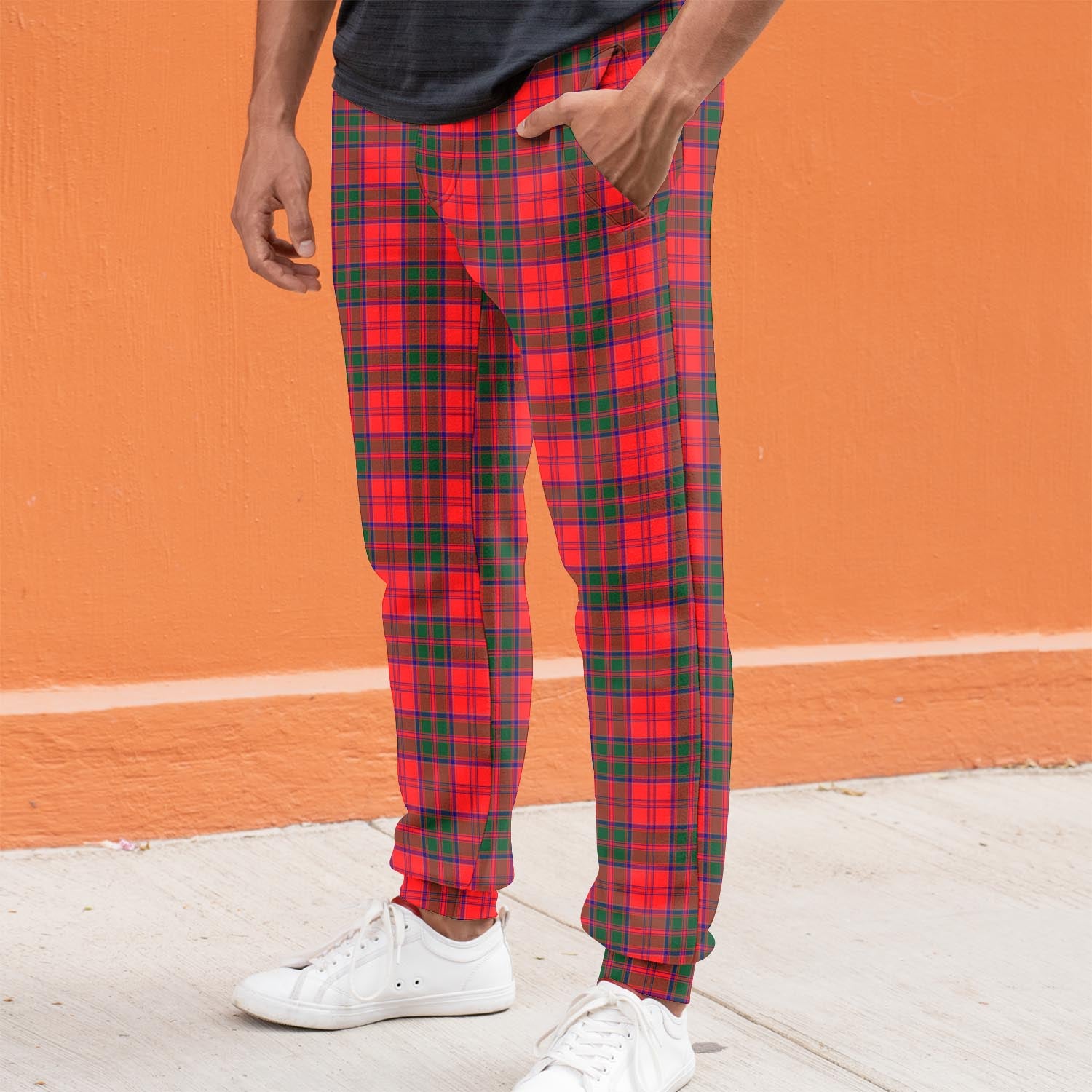 Drummond Modern Tartan Joggers Pants S - Tartanvibesclothing