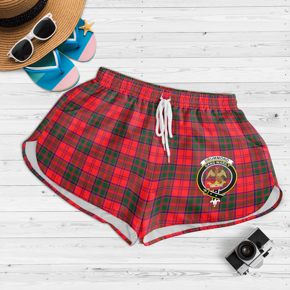 drummond-modern-tartan-womens-shorts-with-family-crest