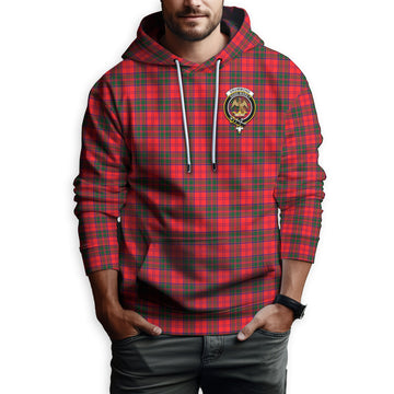 Drummond Modern Tartan Hoodie with Family Crest