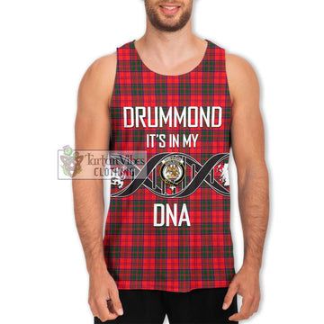 Drummond Modern Tartan Men's Tank Top with Family Crest DNA In Me Style