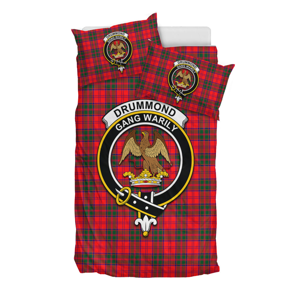 drummond-modern-tartan-bedding-set-with-family-crest