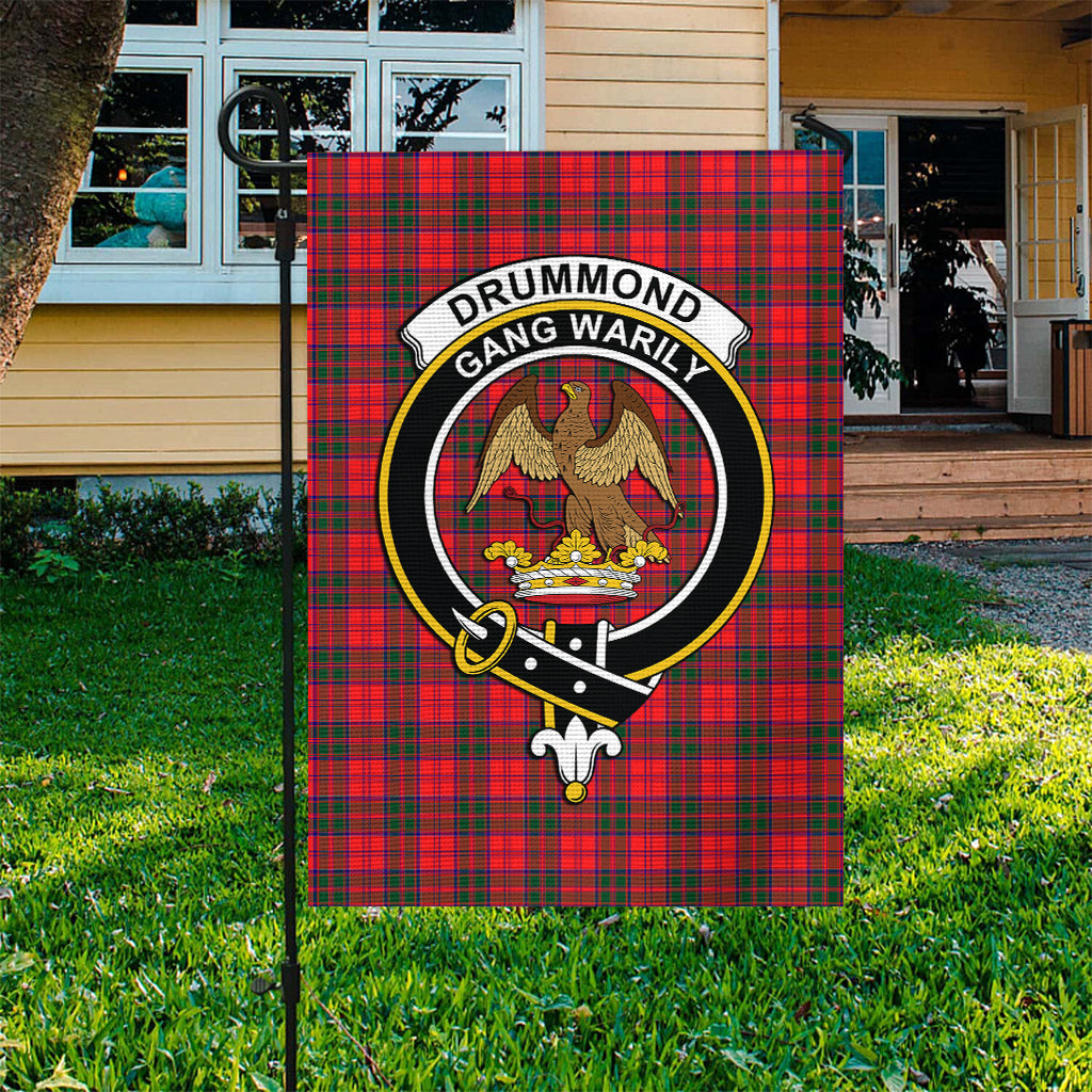 Drummond Modern Tartan Flag with Family Crest - Tartan Vibes Clothing