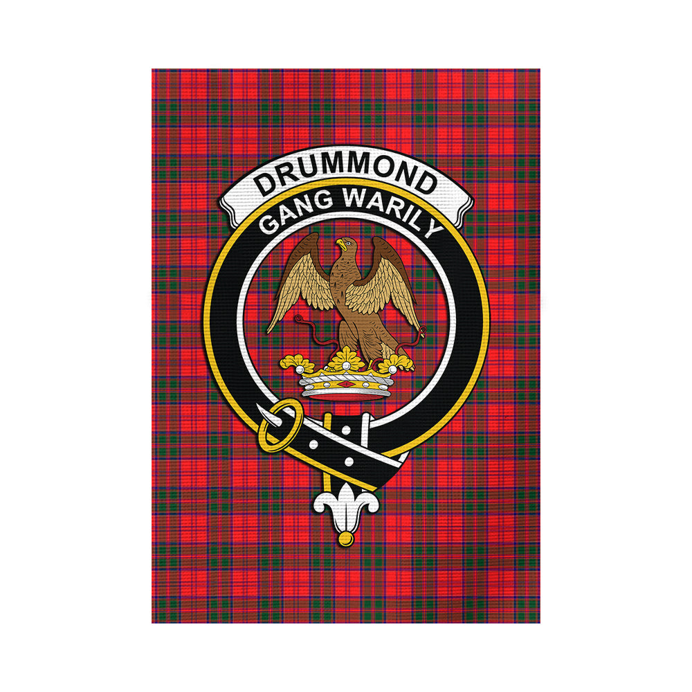 Drummond Modern Tartan Flag with Family Crest - Tartan Vibes Clothing