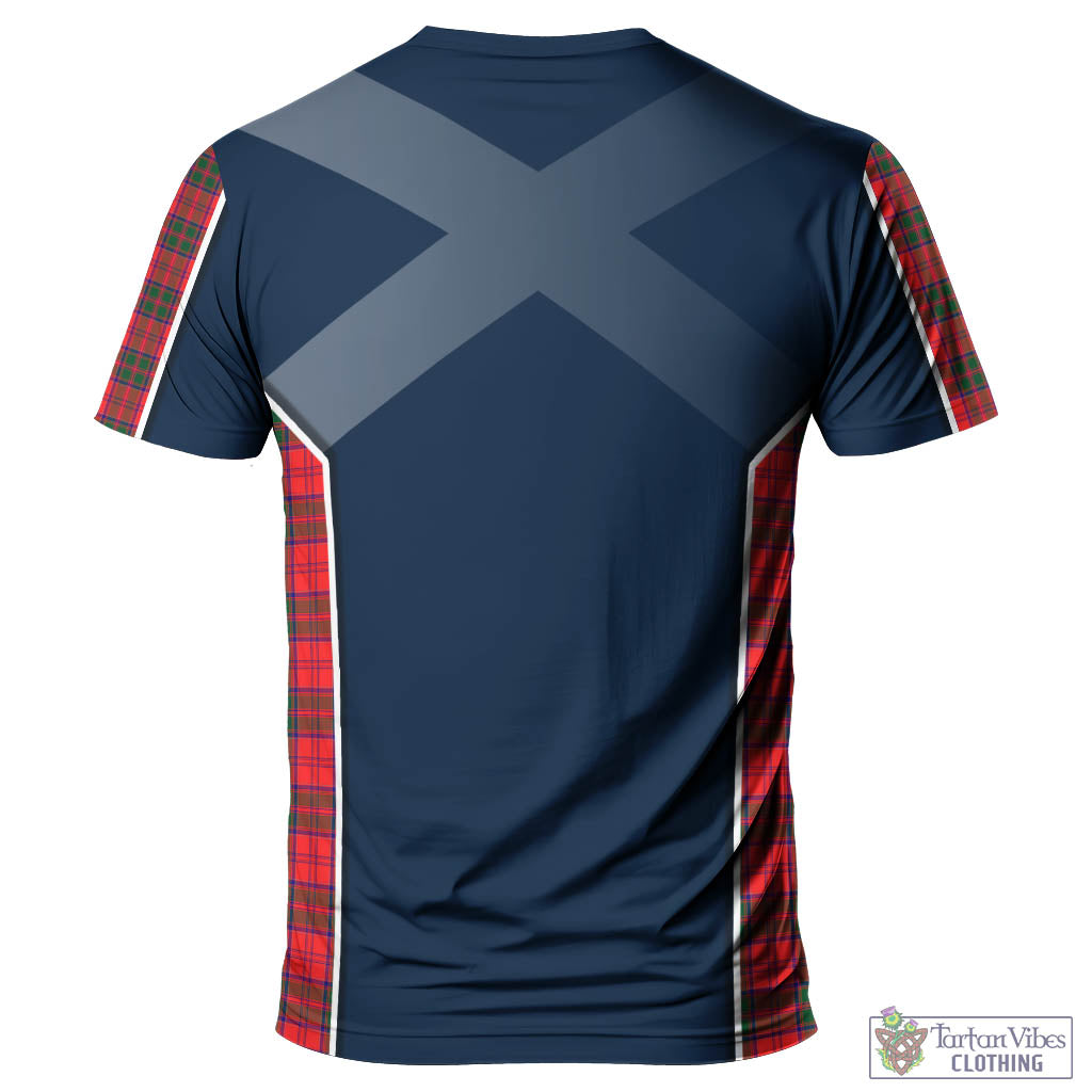 Tartan Vibes Clothing Drummond Modern Tartan T-Shirt with Family Crest and Lion Rampant Vibes Sport Style