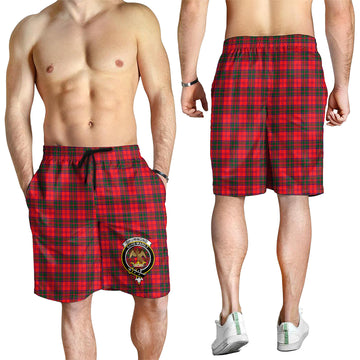 Drummond Modern Tartan Mens Shorts with Family Crest