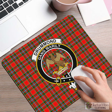 Drummond of Perth Tartan Mouse Pad with Family Crest