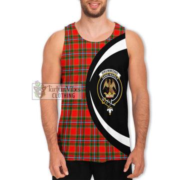 Drummond of Perth Tartan Men's Tank Top with Family Crest Circle Style