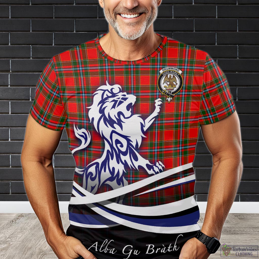 drummond-of-perth-tartan-t-shirt-with-alba-gu-brath-regal-lion-emblem