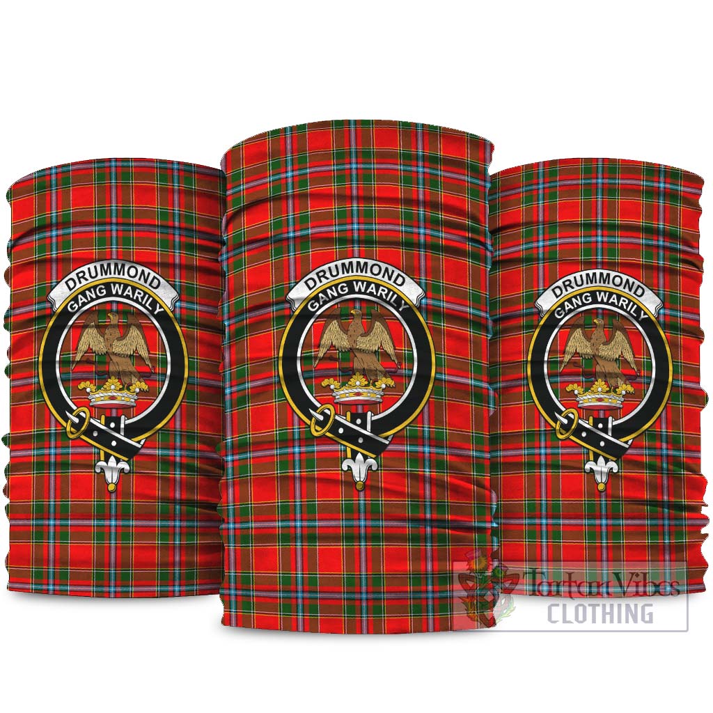 Drummond of Perth Tartan Neck Gaiters, Tartan Bandanas, Tartan Head Band with Family Crest