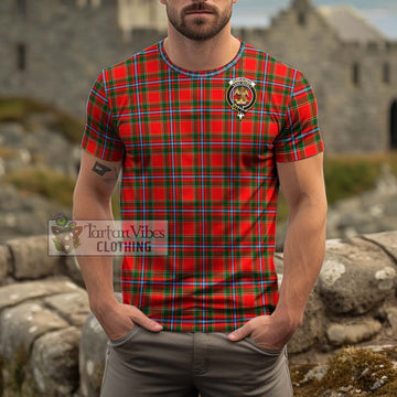 Drummond of Perth Tartan Cotton T-Shirt with Family Crest