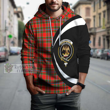 Drummond of Perth Tartan Hoodie with Family Crest Circle Style