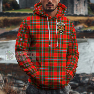 Drummond of Perth Tartan Cotton Hoodie with Family Crest