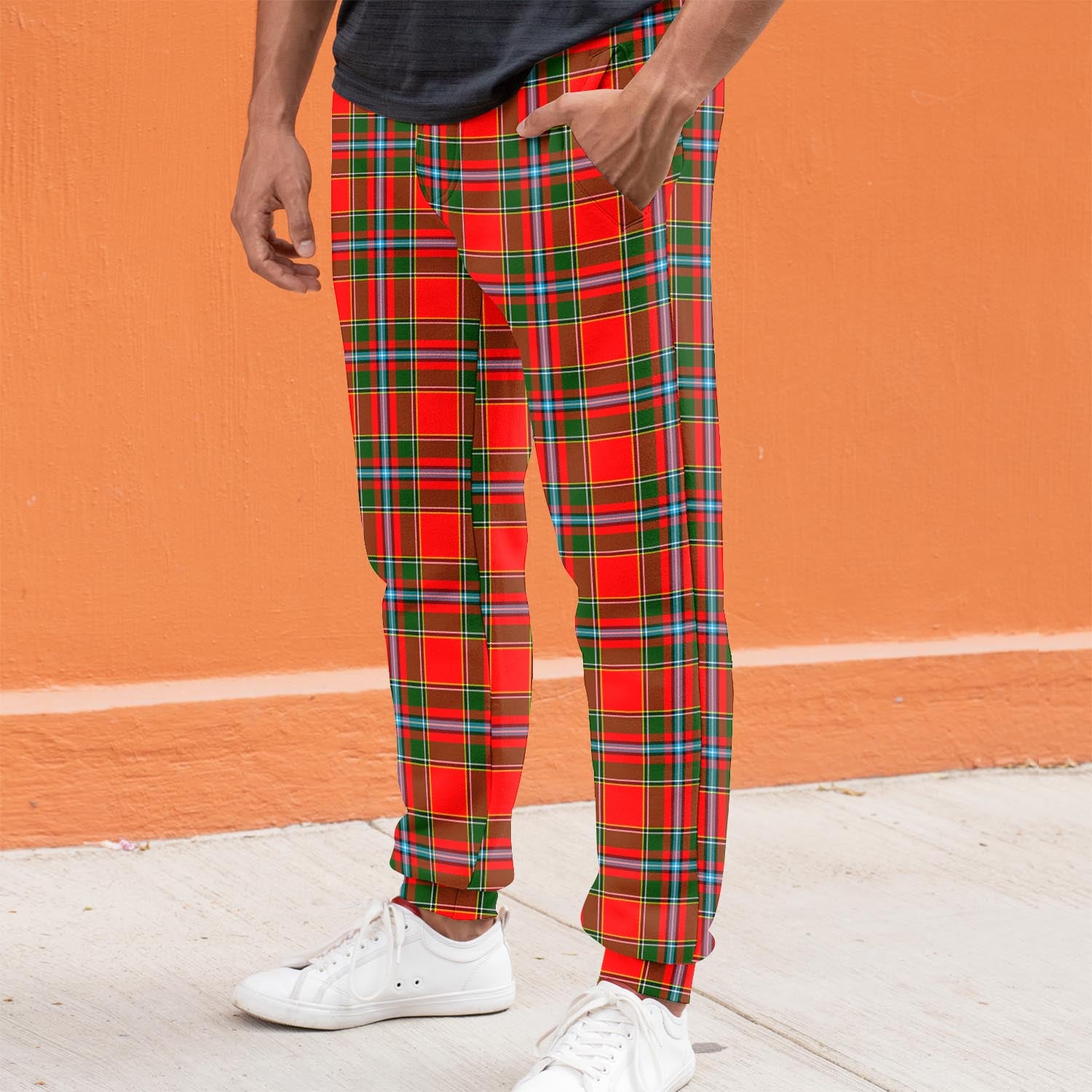 Drummond of Perth Tartan Joggers Pants S - Tartan Vibes Clothing