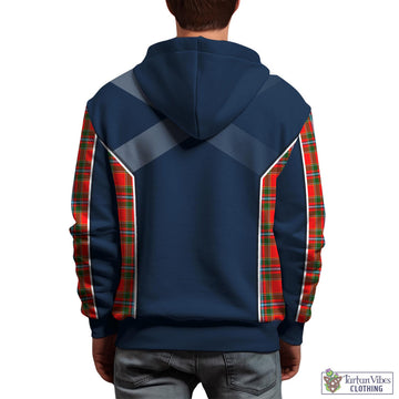 Drummond of Perth Tartan Hoodie with Family Crest and Scottish Thistle Vibes Sport Style